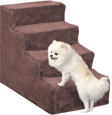 PawHut huisdierentrap - Spaanplaat - 60x35x44cm - Bruin