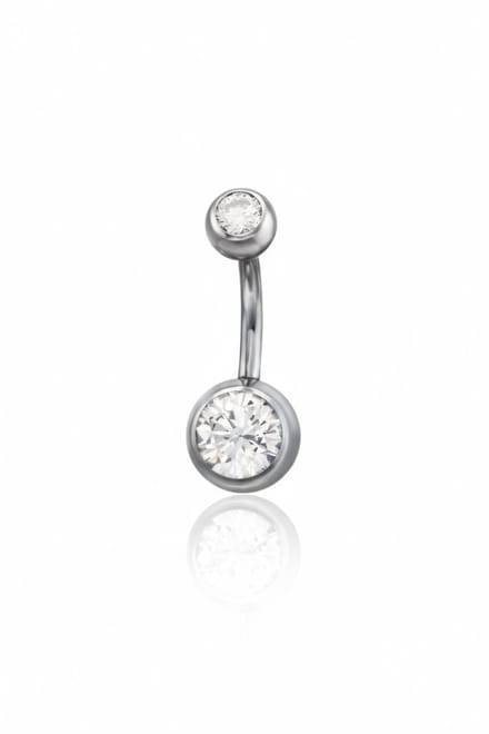 Interne Schroef Barbell Navelpiercing