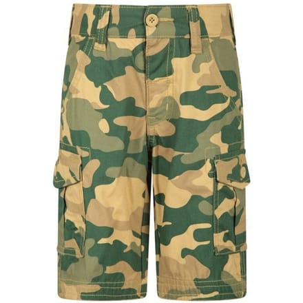Mountain Warehouse Childrens/Kids Camo Cargo Shorts (Licht beige/groen)