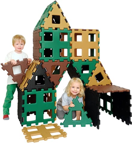 Polydron XL platen - Bouwset van 36 stuks - Vanaf 2 jaar - Gerecycled plastic