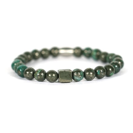 IbizaMen - Goud pyrite blok green pyrite 21cm