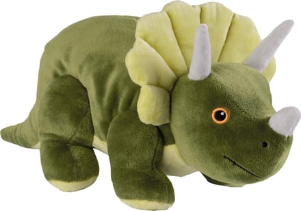 Warmies warmte/magnetron knuffel dinosaurus - groen - 35 cm - pittenzak - opwarm knuffel