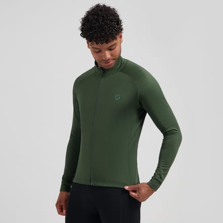 Rogelli Essential II Heren Fietsshirt - Lange Mouw - Groen