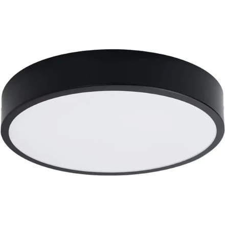 Sollux Lighting Plafondlamp Onyx - 6x40x40cm - LED - zwart - aluminium