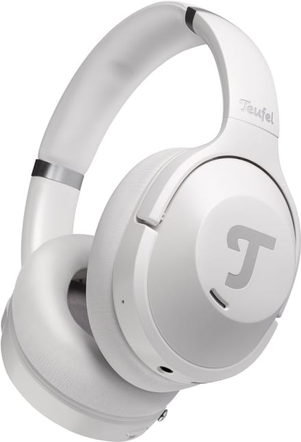 Teufel REAL BLUE NC 3 - Gesloten bluetooth over-ear koptelefoon met Active Noise Cancelling (ANC) - Lange speelduur - parelwit