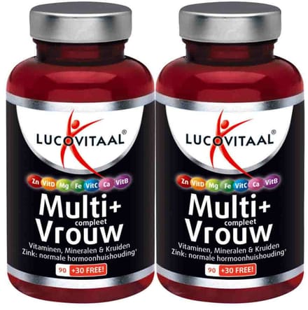 Lucovitaal - Multi + Compleet Vrouw - 2 x 120 tabletten - Voordeelverpakking