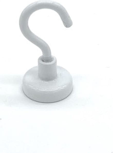 Plafondmagneet met haak wit 16mm 1 | 5 kg