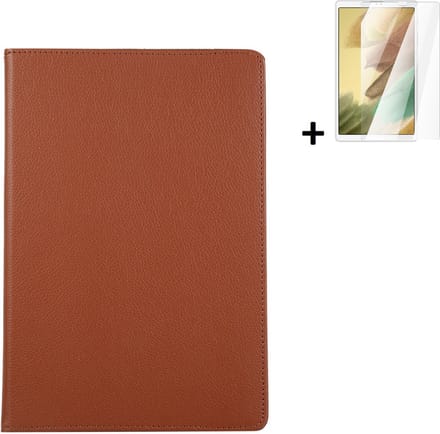 Geschikt voor Samsung Galaxy Tab A7 Lite Hoesje - 8.7 inch - Samsung Tab A7 Lite Screenprotector - Samsung Tab A7 Lite Hoesje Bruin + Screenprotector