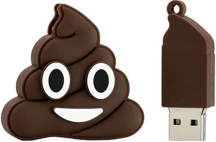 Emoji poop usb stick 16GB -1 jaar garantie – A graden klasse chip