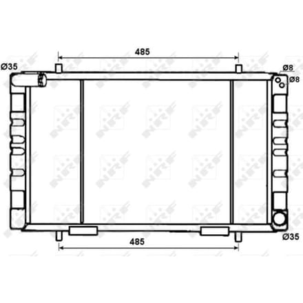 Radiator, motorkoeling NRF 53070
