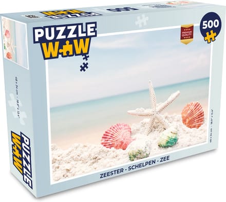 Puzzel Zeester - Schelpen - Zee - Legpuzzel - Puzzel 500 stukjes