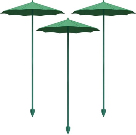 Plantenparaplu - Tuinparaplu Schaduwdoek - Bescherming Plantengroei - Glasvezel PP Constructie - 44 cm - Umber