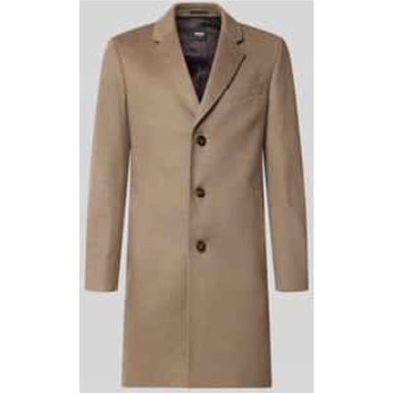 Slim fit lange jas van mix van wol en kasjmier model 'H-Hyde-264'
