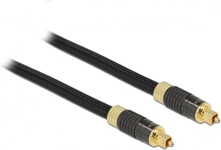 Premium digitale optische Toslink audio kabel met nylon mantel - 8mm / zwart - 3 meter