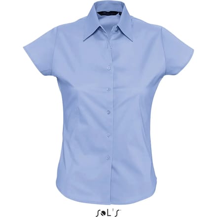 SOL'S Women´s Stretch-Blouse Excess Short Sleeve L630 - Bright Sky - L