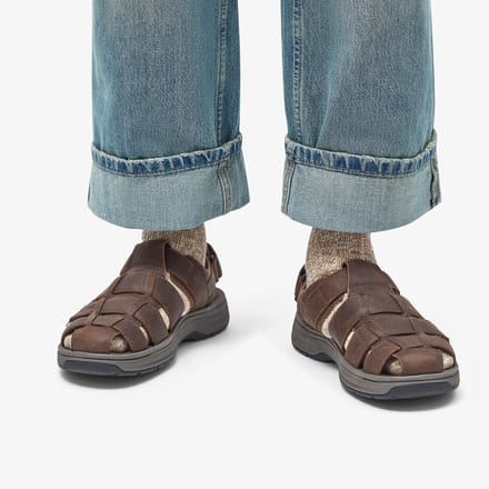 Clarks Shoes Saltway Cove Sandalen Bruin EU 41 1/2 Man