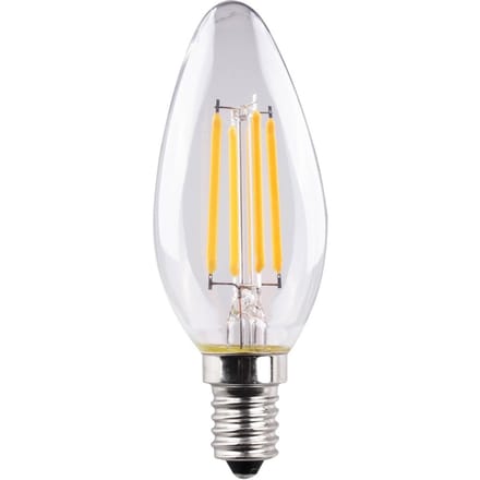 Müller-Licht LED kaars E14 4,2 W gloeidraad 2.700 K helder, set van 2