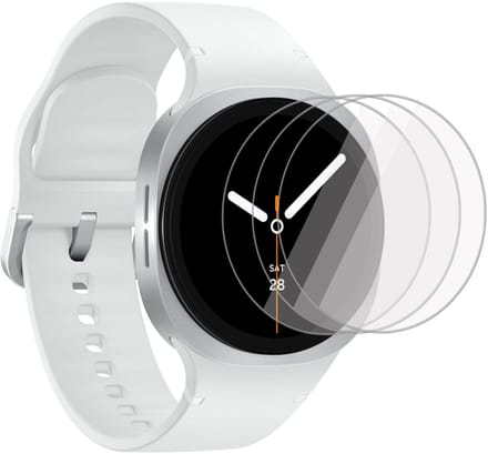 ChiGuard Screenprotector 3x geschikt voor Samsung Galaxy Watch 8 44mm Screenprotector - Beschermglas - Curved - GuardCover