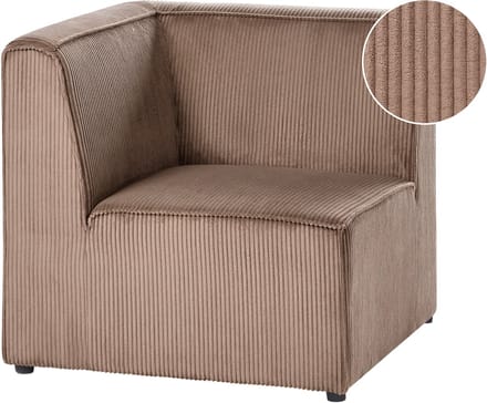 LEMVIG - Hoekmodule - Zandbeige - Links - Corduroy