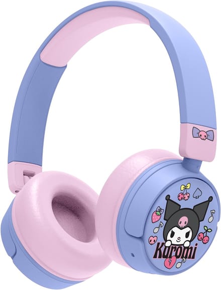 Kuromi - draadloze kinderkoptelefoon - volumebegrenzing - lange batterijduur - microfoon - opvouwbaar - bluetooth