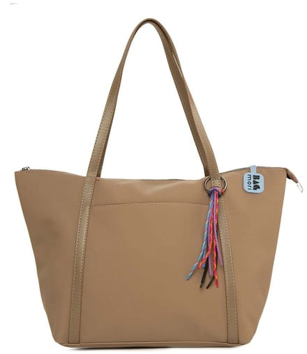 Bagmori Shopper Satijnen Shopper met Multicolor Kwastdetail