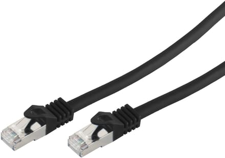 S/FTP CAT7 10 Gigabit netwerkkabel / zwart - LSZH - 50 meter