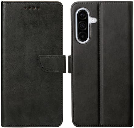 Rixus Bookcase For Samsung Galaxy A36 Black