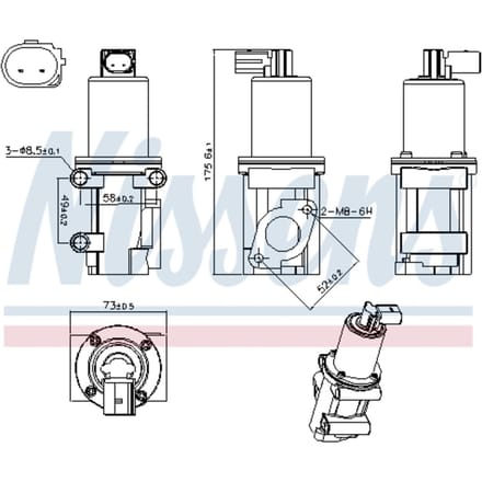 EGR-klep NISSENS 98306