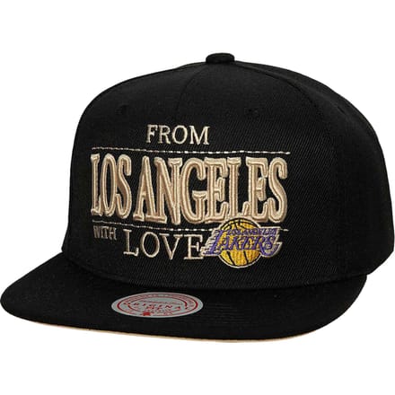 Mitchell And Ness NBA Los Angeles Lakers Love Snapback Pet Zwart