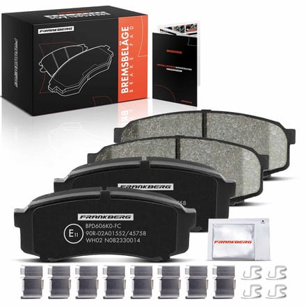 Frankberg 4x Remblokken Achteras voor Mitsubishi