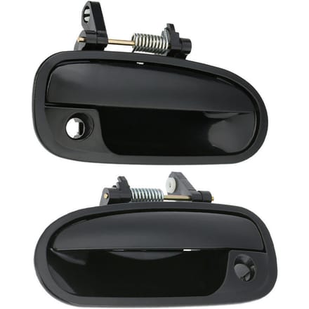 1 paire de poignées de porte extérieures avant gauche + droite pour Honda Civic 1996 – 2000 black