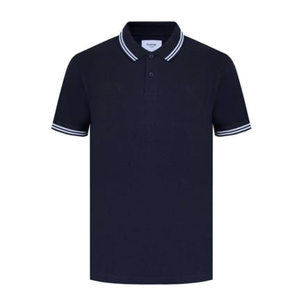 Firetrap Heren Lazer-logo katoenen poloshirt (Zwart)