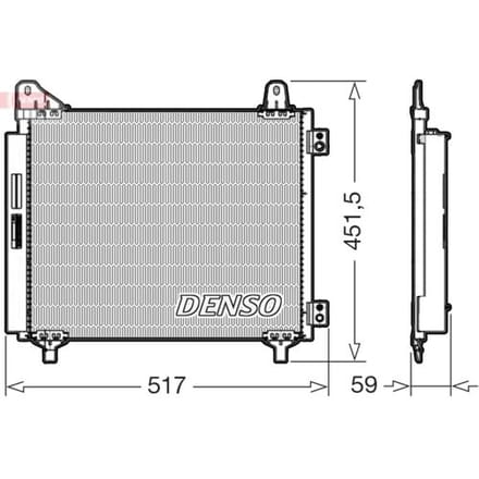 Condensator, airconditioning DENSO DCN21035