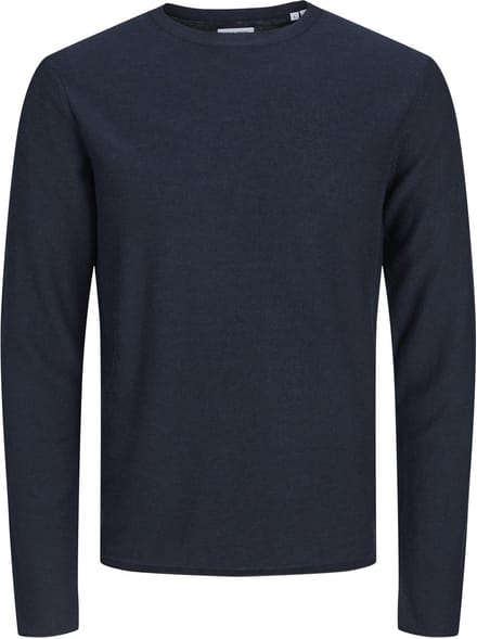 Jack & Jones - Heren Trui Pullover Knit Crew Neck - Blauw - Maat M