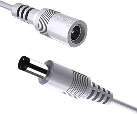 DC 12V Verlengkabel 5M 2Pack - Voedingsadapter Verlengkabel voor Beveiligingscamera