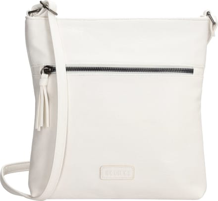 Beagles Ferro Schoudertas Dames - Crossbodytas met verstelbare schouderband - Tas van Imitatieleder - Wit