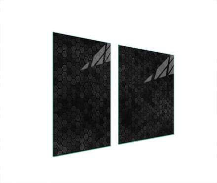 TMK ArtDeko Serie - Snijplank - Glas - 100x52cm - Veelkleurig