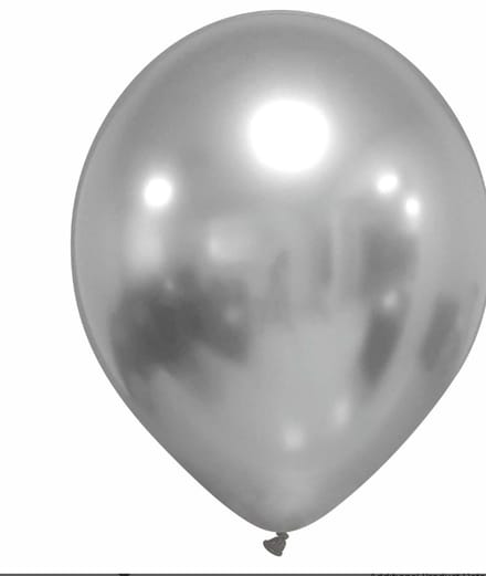 Ballonnen – Zilver Mirror "Chrome Reflex " – 32cm Professionele kwaliteit – ± 100 stuks