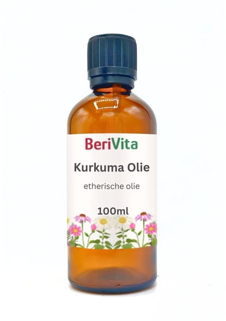 Kurkuma Olie 100ml Druppelfles - Pure Etherische Curcuma Olie - Turmeric Oil