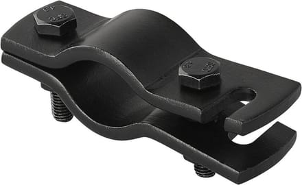 ProPlus Trekhaak hulpkoppeling - klemdeel met sleuf - zwart - 88 mm hart tot hart