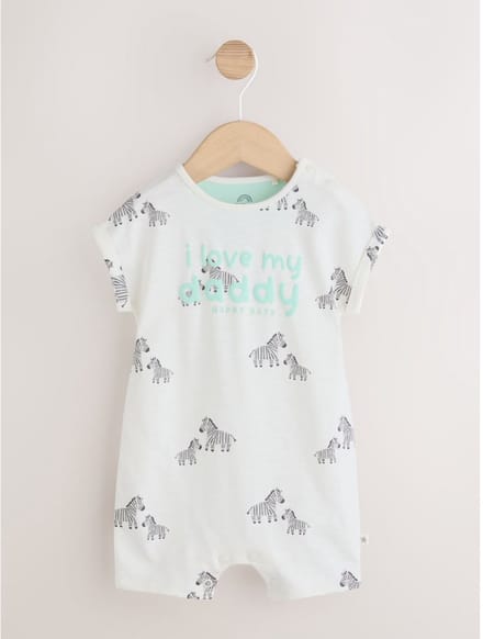 Next - Pasgeboren unisex - Jersey babyrompertje - Wit