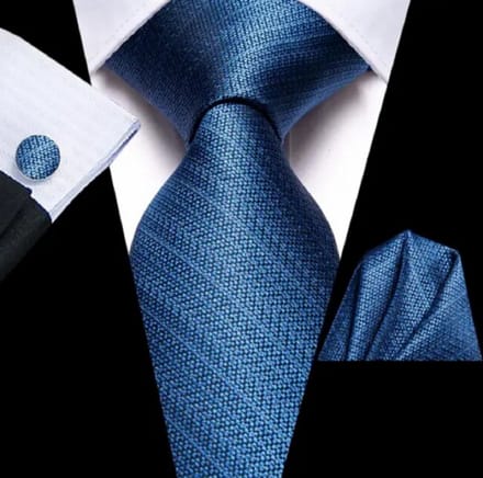 3-Delige stropdasset blauw - Charme Bijoux