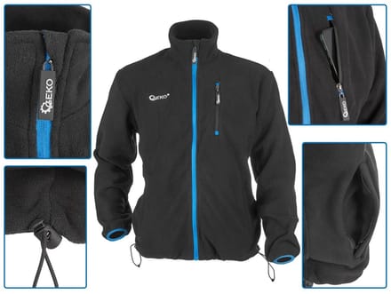 GEKO Polar fleece sweatshirt - warm, lichtgewicht, verstelbare zoom - maat L