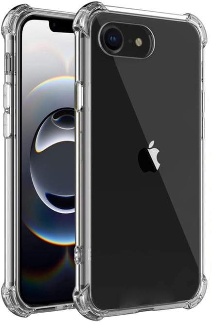 Anti Shock Hoesje Geschikt Voor iPhone 17e / 16e - ShockProof Silicone Case - Transparant Back Cover
