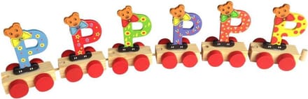 Lettertrein P  | * totale trein pas vanaf 3, diverse, wagonnetjes bestellen aub