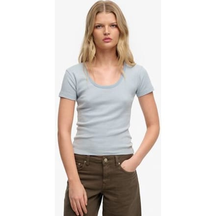 Superdry Athletic Essentials Gestreept T-shirt Blue Grootte: 42