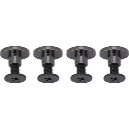 20 sets Messing Platte Kop Riem Klinknagels Schroef voor Bagage Leerbewerking (5 mm) gray