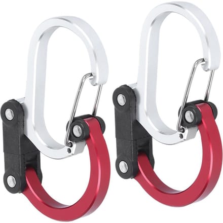 Aluminium Karabinier Multifunctioneel Buiten Reizen Snel Ophangen Externe Gesp 2 Stuks(Rood ) white