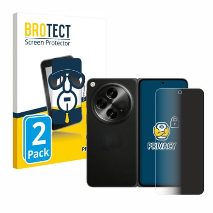 BROTECT - privacy screenprotector voor OnePlus Open - Folie Beschermfolie Blauwlichtfilter 2 Stuks