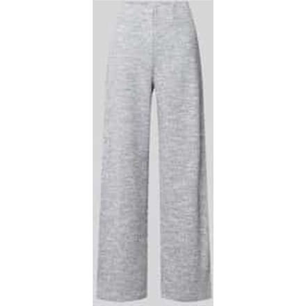 Broek in bouclé-look met elastische band